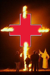 Burning Red Cross